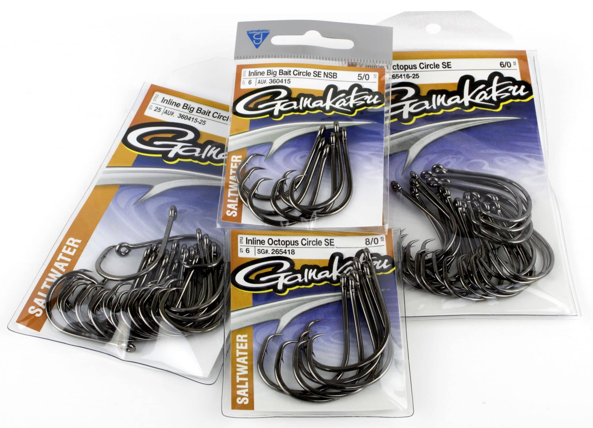 Gamakatsu~2213 Octopus Inline Circle Tournament Approved Hooks Red