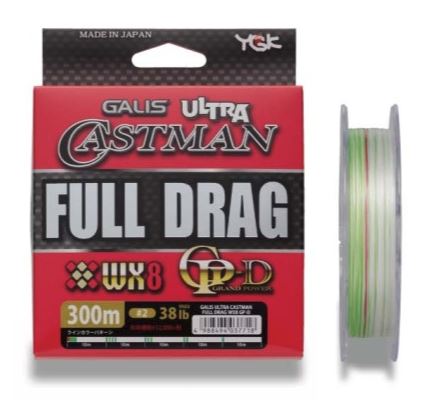 YGK Galis Ultra Castman Full Drag WX8 (300m spool)